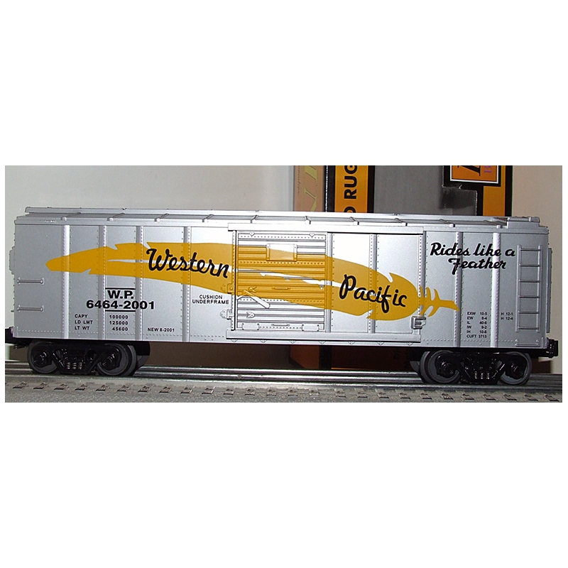 MTH RailKing Model Train Car 30-7483 Western Pacific RR Box Car-NIB