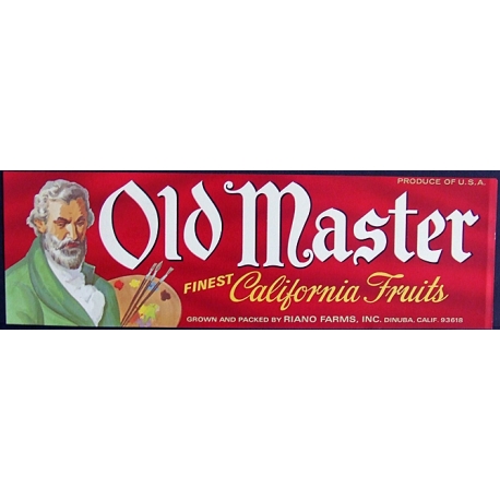 Fruit Crate Label-OLD MASTER-Dinuba, CA-NEW