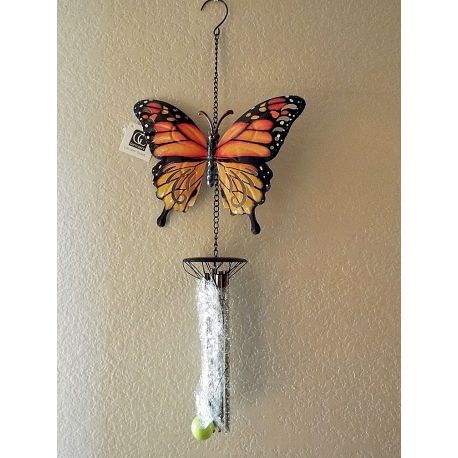 Giftcraft ORANGE Butterfly Windchime