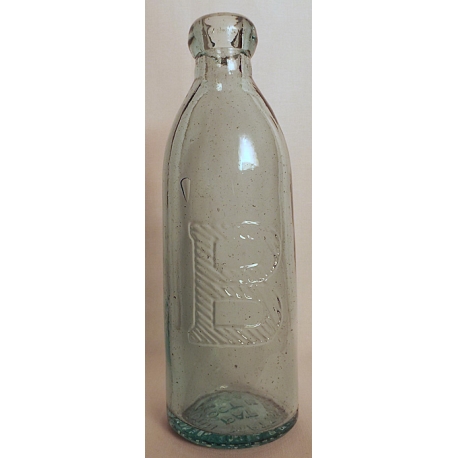 Old Bottle-1870's -B- Belding- Stockton, Marysville Cal.-Gravitating Soda
