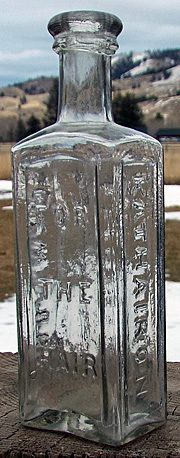 Old Bottle-1850's LYON'S~Kathairon~For The Hair~New York~Mint